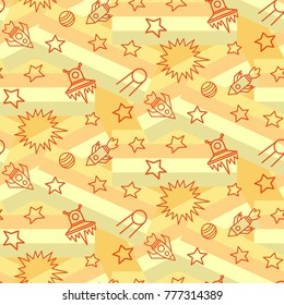 Space, shuttle, star, planet, meteorite, moon, unidentified flying object, pattern. Background texture