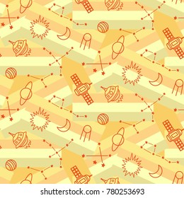 Space, shuttle, star, planet, meteorite, moon, unidentified flying object, pattern. Background texture