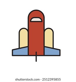 Transbordador espacial para el icono del Transporte