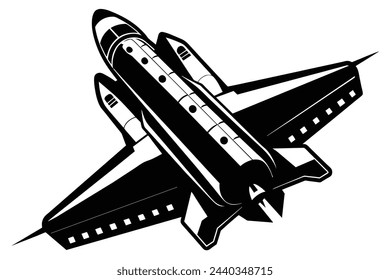 space shuttle vector art illustration