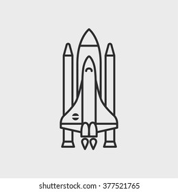 Space Shuttle Vector Icon