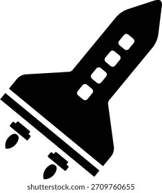 Ilustración de diseño de icono de Vector de transbordador espacial