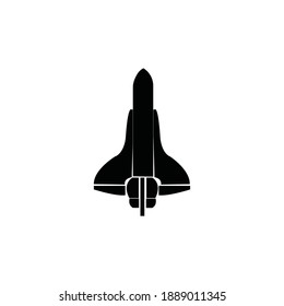 Space Shuttle Vector Icon On A White Background