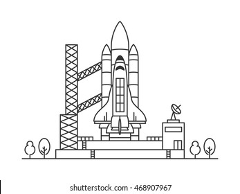 Space Shuttle Vector Illustration.
