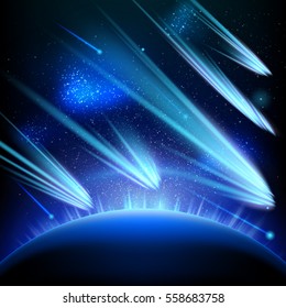Space sky star background. EPS 10 vector file included