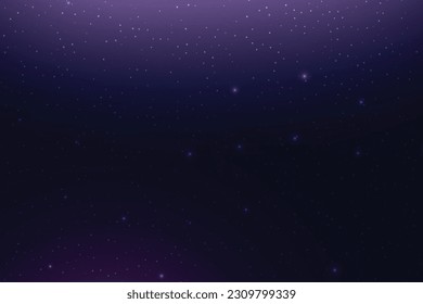 Space sky with stars. Galaxy, universe with copy space for text background. Vector illustration