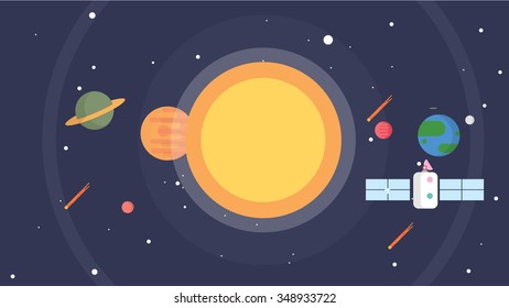 Space and Solar System Background