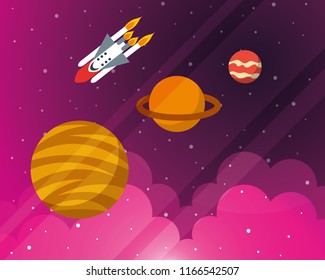 space solar system concept