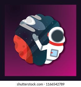 space solar system concept