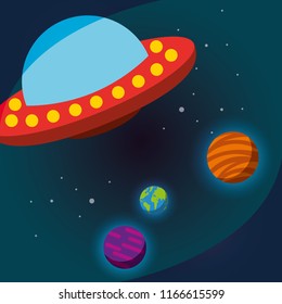 space solar system concept