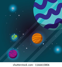 space solar system concept