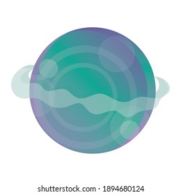 space solar system planet galaxy astronomy, icon style vector illustration