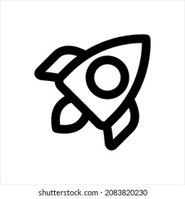 Space spacecraft vector icon symbol design