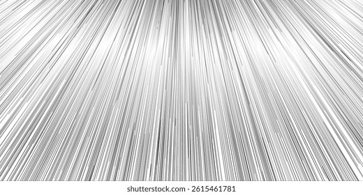 Space speed. Abstract starburst dynamic lines or rays. EPS Vector illustration