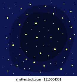 Space and star background vector illustration