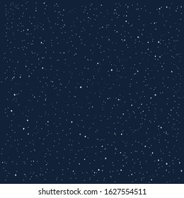 Space star background Vector illustration of a black night sky