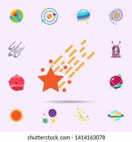 Space, star color icon. Universal set of Space for website design and development, app development