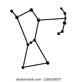 space star constellation icon isolated