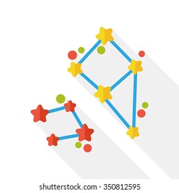 Space star flat icon