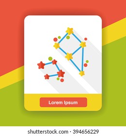 Space star flat icon