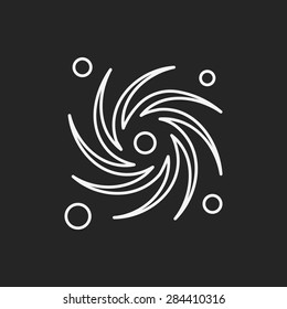 Space star line icon