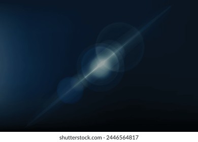 Space star object in dark background. 
