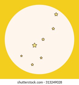 Space star theme elements vector,eps