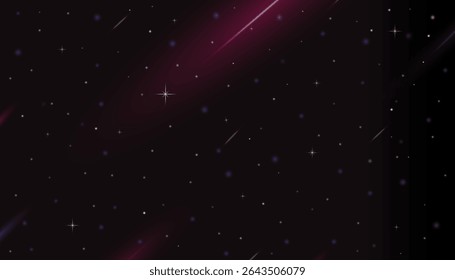 Space starry sky on dark night background,Abstract background with stardust and bright shining stars in Galaxy universal,Vector glowing star on black background for kids room wallpaper