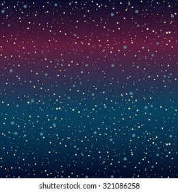 Space with stars, abstract background, vector, seamless pattern