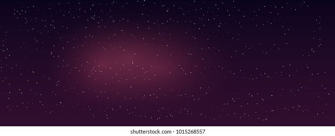 Space stars background. Light night sky vector.