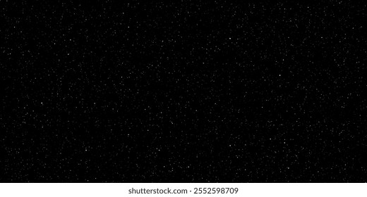 Plano de fundo de estrelas do espaço. Universo estrelado padrão com estrelas brilhantes. Galáxia das constelações do céu noturno. Ilustração vetorial.