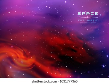 Space Stars Background. Vector Illustration of The Night Sky. illustration of outer space and Milky Way.