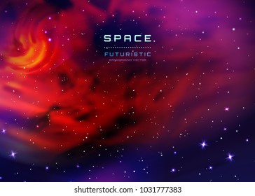 Space Stars Background. Vector Illustration of The Night Sky. illustration of outer space and Milky Way.
