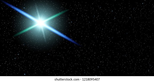 Space Stars Background. Vector Illustration of The Night Sky.