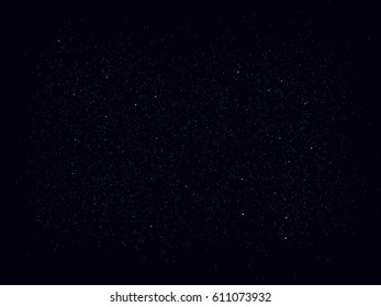 Space Stars Background. Vector Illustration of The Night Sky. Dark blue vector background. 