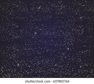Space Stars Background. Vector Illustration of The Night Sky.