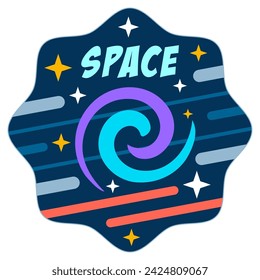 Space Stars V104 Patch Streetwear, Urban, Luxury, Modern Design Patch Commercial Use