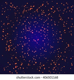 Space with stars,  vector illustration