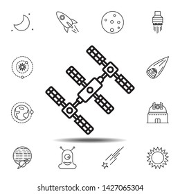 space, station, astronomy icon. Simple thin line, outline vector element of Space icons set for UI and UX, website or mobile application