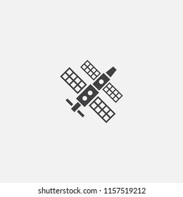 space station base icon. Simple sign illustration. space station symbol design from space exploration series. Can be used for web, print and mobile