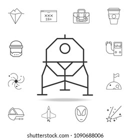 space station icon. Detailed set of web icons and signs. Premium graphic design. One of the collection icons for websites, web design, mobile app on white background