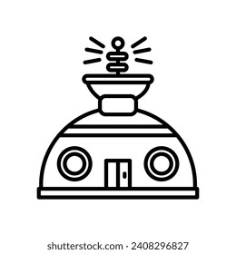 Space Station icon in vector. Illustration