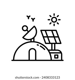Space Station icon in vector. Illustration
