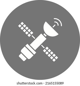 Symbol für die Raumstation, Vektorbild. Kann auch für den Weltraum verwendet werden. Geeignet für mobile Apps, Web-Apps und Printmedien.