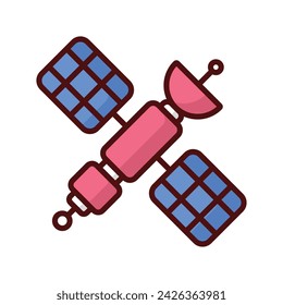 Space Station icon vector stock illustration
