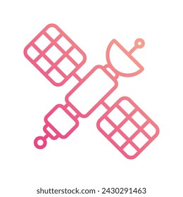 Icono de la estación espacial ilustración vectorial