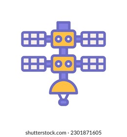 icono de la estación espacial para tu diseño de sitio web, logotipo, aplicación, interfaz de usuario.