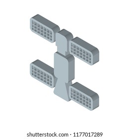 Space station isometric left top view 3D icon