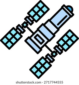 Space Station New Creative Icon Design Vector