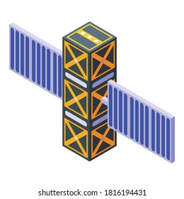 Space station system icon. Isometric of space station system vector icon for web design isolated on white background